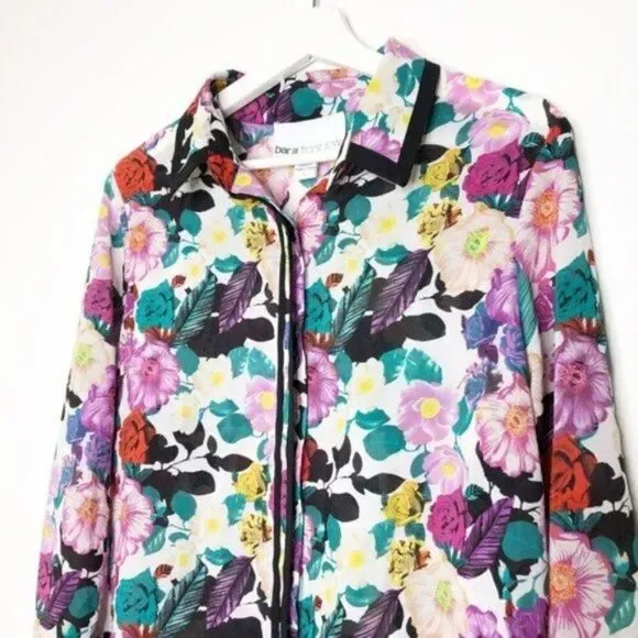 BAR III FRONT ROW Floral Blouse  - Picture 4 of 10